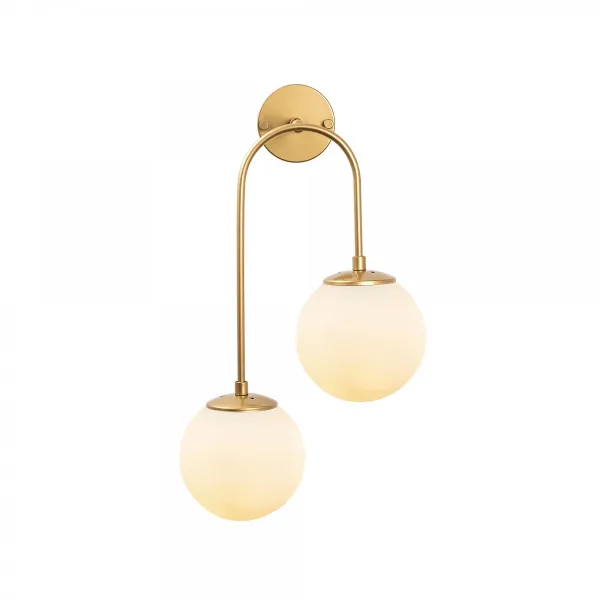 Opviq Nástenná lampa Jevel I zlatá/biela