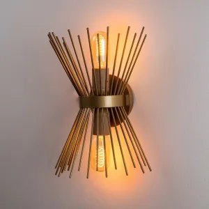 Opviq Nástenná lampa Kirpi zlatá