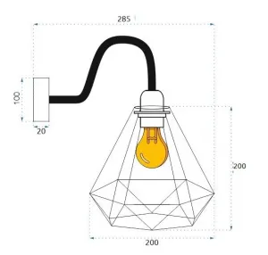 TooLight Nástenná lampa KINKIET Olava zlatá