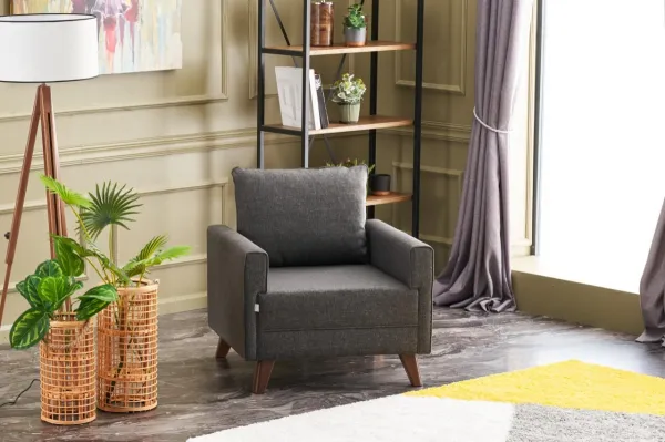 Kreslo / Jednomiestna pohovka Bella Armchair - Anthracite