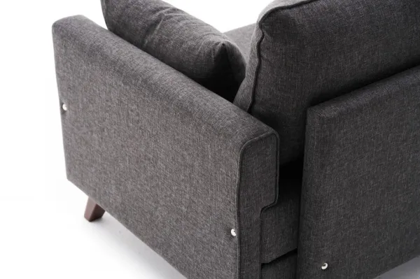 Kreslo / Jednomiestna pohovka Bella Armchair - Anthracite