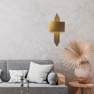 Opviq Nástenná lampa Miko II mosadz