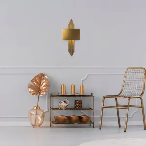 Opviq Nástenná lampa Miko II mosadz