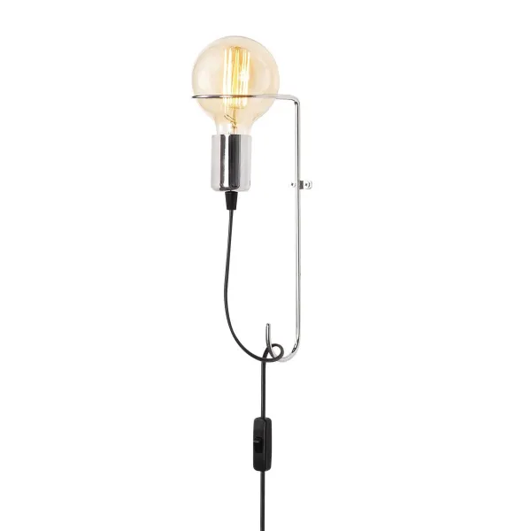 Opviq Nástenná lampa Pota chrómová