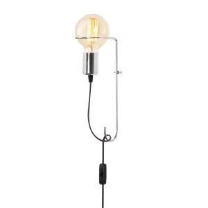 Opviq Nástenná lampa Pota chrómová