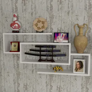 Kalune Design Nástenná polica JANISON biela