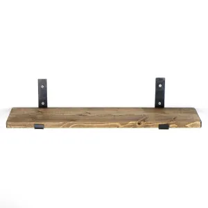 Kalune Design Nástěnná police LAM III 60 cm ořech