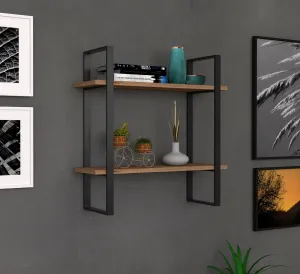 Kalune Design Nástenná polica BUBA zafír/čierna