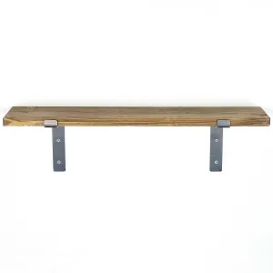 Kalune Design Nástěnná police LAM 60 cm ořech