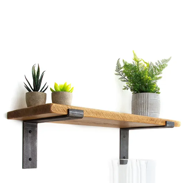 Kalune Design Nástěnná police LAM 60 cm ořech