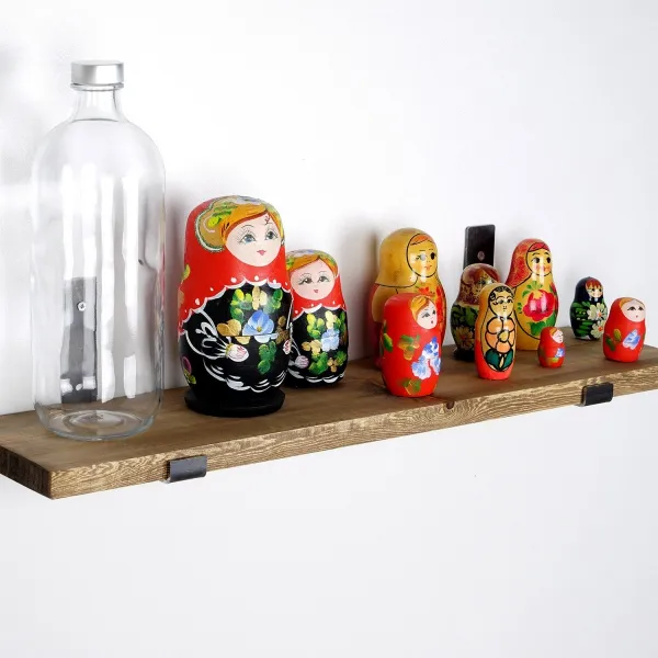 Kalune Design Nástěnná police LAM II 60 cm ořech