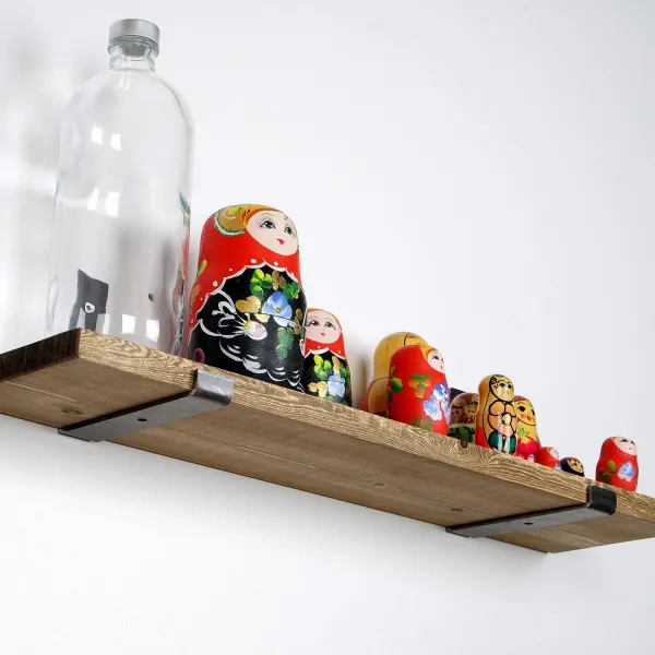 Kalune Design Nástěnná police LAM II 60 cm ořech