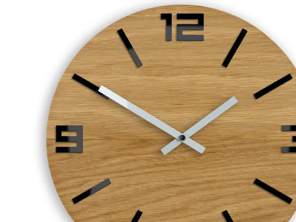 ModernClock Nástenné hodiny Arabic tmavohnedé
