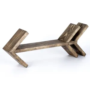 Kalune Design Nástěnná polička Kalune šíp hnědá