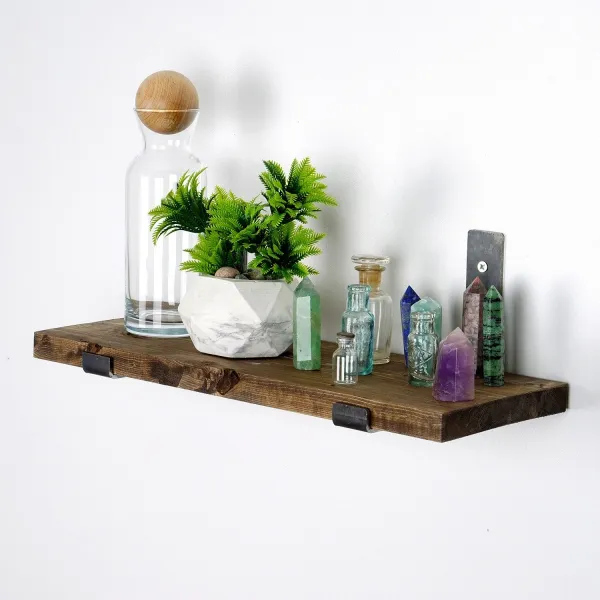 Kalune Design Nástenná polica LAM II 40 cm orech