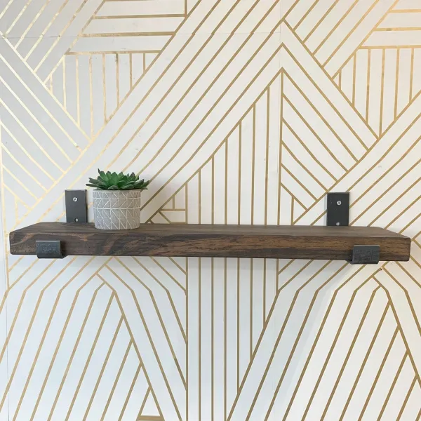 Kalune Design Nástenná polica LAM II 40 cm orech