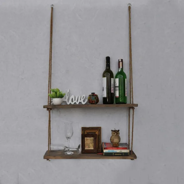 Hanah Home Nástenná polica Shelf I orech