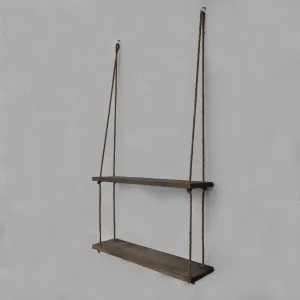Hanah Home Nástenná polica Shelf I orech