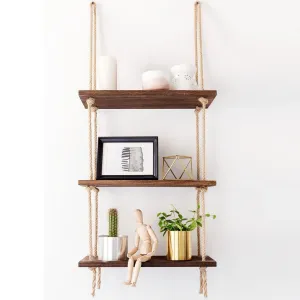 Hanah Home Nástenná polica Shelf orech