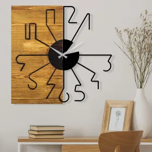 Hanah Home Nástenné hodiny Lyra 58x58 čierne