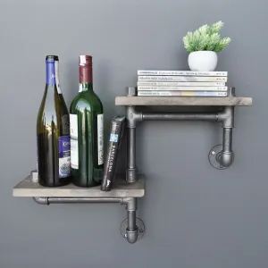 Kalune Design Nástenná polica BoruRaf XLI hnedá/čierna