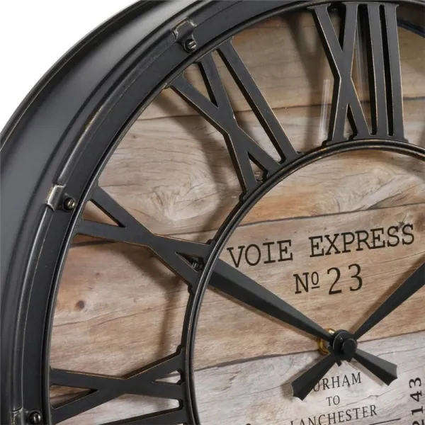 DekorStyle Nástenné hodiny Voie Express 39 cm