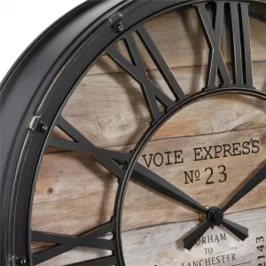 DekorStyle Nástenné hodiny Voie Express 39 cm