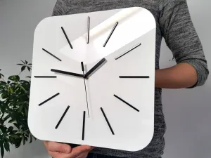 ModernClock Nástenné hodiny Hipnotic biele