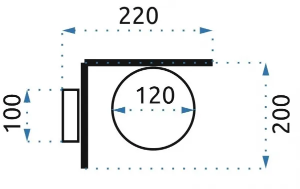 TooLight Nástenné svietidlo Ball II 40 cm zlaté