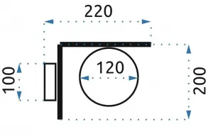 TooLight Nástenné svietidlo Ball II 40 cm zlaté