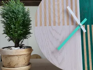 ModernClock Nástenné hodiny Meer modré