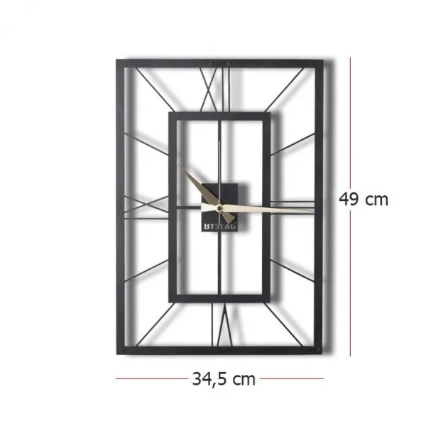 Wallity Nástenné hodiny November 50 cm čierne
