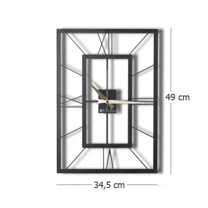 Wallity Nástenné hodiny November 50 cm čierne