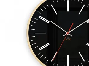 ModernClock Nástenné hodiny Leoš čierne