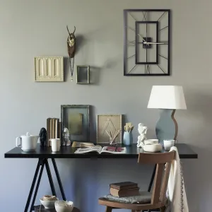 Wallity Nástenné hodiny November 50 cm čierne