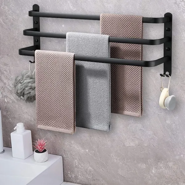 Vešiak Athos 50 cm čierny loft