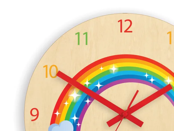 Dywany Lusczow Nástenné hodiny Rainbow