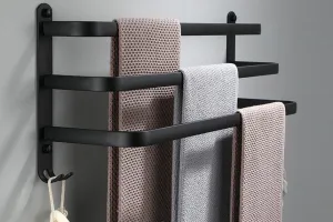 Vešiak Athos 50 cm čierny loft