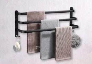 Vešiak Athos 50 cm čierny loft