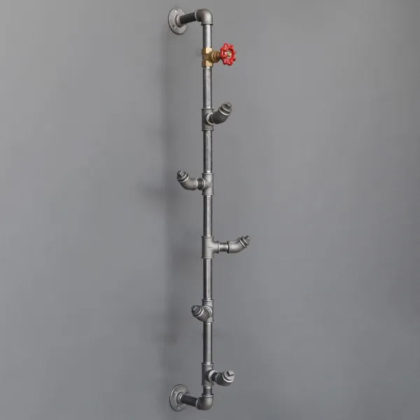 Kalune Design Nástenný vešiak BORURAF 100 cm čierny/zlatý
