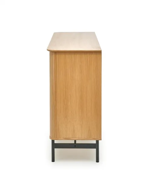 HALMAR Nízka komoda Smart KM-1 167 cm dub přírodní/čierna