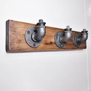 Kalune Design Nástenný vešiak Boruraf 50 cm orech/čierny