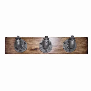 Kalune Design Nástenný vešiak Boruraf 50 cm orech/čierny