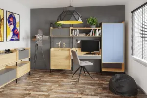 HALMAR Regál MOBIUS 2D prírodný orech