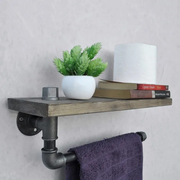 Kalune Design Nástenný vešiak BoruRaf XXXV čierny/hnedý