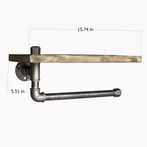Kalune Design Nástenný vešiak BoruRaf XXXV čierny/hnedý