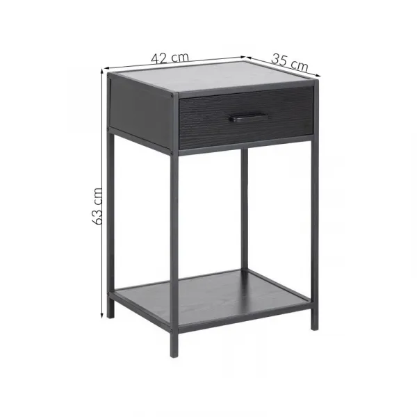 Actona Nočný stolík Rena 63 cm jaseň