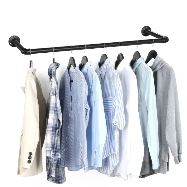 SONGMICS Sada nástěnných věšáků Urdo 92 cm černá