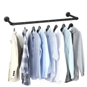 SONGMICS Sada nástěnných věšáků Urdo 92 cm černá