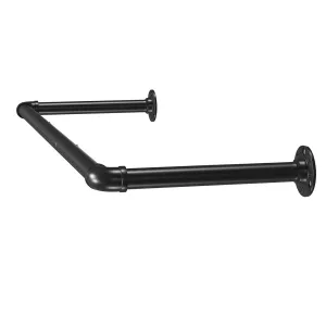 SONGMICS Sada nástěnných věšáků Urdo 92 cm černá